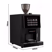 Commercial Bean to Cup Coffee Machine - 30 Drink Options - 10" Touchscreen - 1 Bean Hopper & 3 Instant Canisters