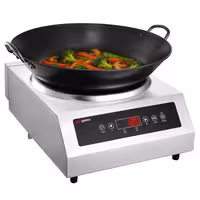 Wok de inducción - 3,5 kW - 1 zonas - Ø 460mm - sobremesa - incl. wok