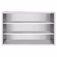 خزانة حائط ستانلس ستيل PREMIUM - 1800x400mm - بدون باب انزلاقي - ارتفاع 1000 mm