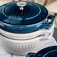 STAUB | LA COCOTTE - Cocotte - Ø 240 mm - Lijevano željezo - Boja bijelog tartufa 