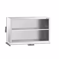 خزانة حائط ستانلس ستيل PREMIUM - 1200x400mm - بدون باب انزلاقي - ارتفاع 800 mm
