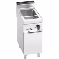 Toplovodna kupka električna - 1,2 kW - GN 1/1 - s odvodnim ventilom - na zatvorenom ormariću