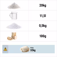 عجانة حلزونية للمخابز - 50 L / 32 kg - سرعتان - وعاء ثابت - مؤقّت
