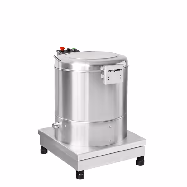Wirówka do sałaty elektryczna - ze stali nierdzewnej - 20L - 35kg/h - 370W - 1400rpm - 230V