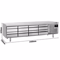 Külmsahtlikapp PREMIUM PLUS –2…+8 °C - 2400 mm - 435 l - 8 sahtlit - 8x GN 1/1