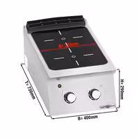 Staklokeramički štednjak - Linija 700 - 400x730x290 mm - 6,4 kW - 2 ploče - nadpultni