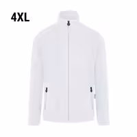 KARLOWSKY | Men's Work Fleece Jacket – White - 4XL - Recycled Polyester - 60°C Washable