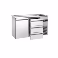 Direct Draw Beer Dispenser / Kegerator PREMIUM - 1550x700mm - 1 Solid Door & 3 Drawers