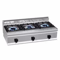 Cocina a gas - 31kW - 3 fuegos