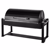 — grijana posuda GN 1/1 - s roll-top poklopcem - crna (chafing dish)