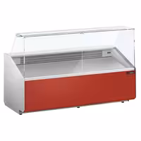 Chladicí pult - 2500 mm - přední panel tmavě červený