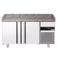 Commercial Pizza Prep Counter - Granite Top PREMIUM - 1550x800mm - with 2 doors