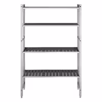 وحدة رفوف ألمنيوم - بداية - 1080x1800mm - عمق: 560 mm - 4 رفوف - الحمولة: 900 kg