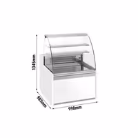 Serve Over Counter - 998mm - with 2 shelves - capacity 163 litres
