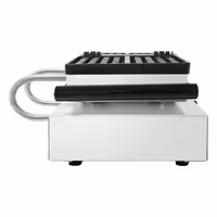 Gofrownica – pojedyncza – kształt: 2 gofry brukselskie – 1,6 kW – manualna – z powierzchnią pieczenia obracaną o 180°