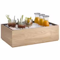 Ahşap Sunum Kutusu - VALO - GN 1/1 - Ahşap (Meşe) - Kahverengi - köşeli - 530x325x165mm