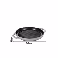 STAUB | GRILLPANNOR - Grillpanna - Ø 260 mm - Gjutjärn - Grafitgrå