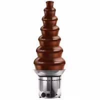 Commercial Chocolate Fountain - Cascade Waterfall - 7-Tier - Capacity: 12kg - 400W - Height: 1000mm