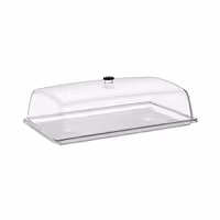 Tray with Dome Cover - DOME - GN 1/2 - Polycarbonate - 325x265mm - Height: 170mm - incl. GN 1/2 tray - with stackable design