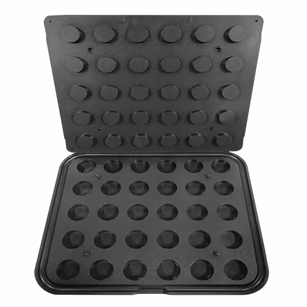 Tartelet Makinesi TMNP için Plakalar - Tartelet Kalıbı: Yuvarlak - Ø37mm - 30 Tarteletlik