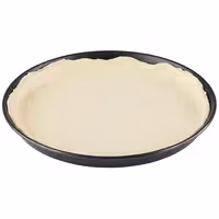 (10 kom) Pleh za pizzu - plavi čelik - Ø 260 mm - Visina: 25 mm - crni premaz