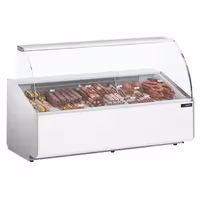 Serve Over Counter - 2506x979mm - front panel white - capacity 512 litres