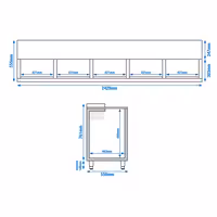 Commercial Top Loading Bottle Cooler - Stainless steel - 800L