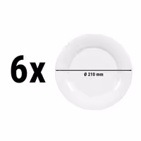 (6 pcs) SELTMANN WEIDEN | Savoy Side Plates – Flat – Ø 210 mm – White Porcelain