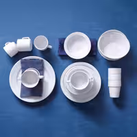 (6 adet) BUDGETLINE - Kulplu Çorba Kasesi - Ø100mm - 300 ml - Beyaz