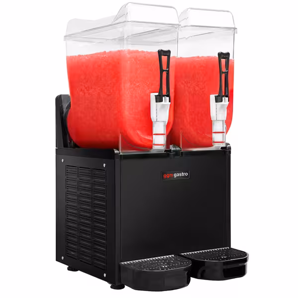 Commercial Slush Machine - 2x 12L - 984W - Black