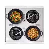 Fogão wok a gás - 60kW - 4 queimador(es) - incl. 2 torneira(s)