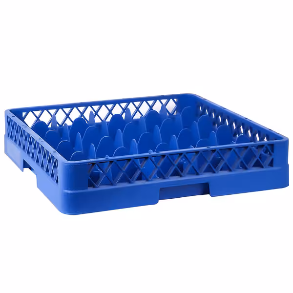 Diskback - 500x500x100 mm - 25 fack - blå - passar till ARU25N - för glas