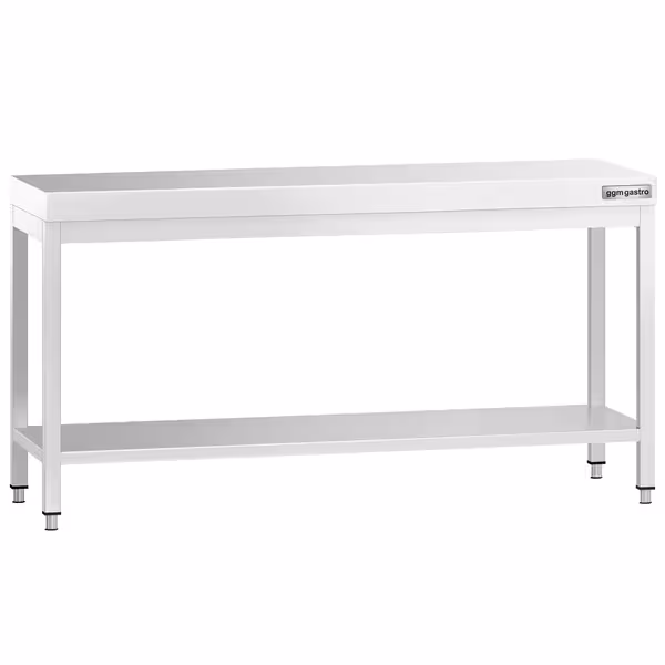 طاولة عمل ستانلس ستيل PREMIUM - 2000x800mm - مع رف سفلي