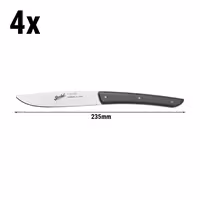 (4 kpl) BERKEL | Pihviveitsi - Musta - Terä: 110mm