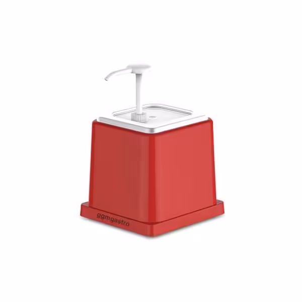 Distribuitor de ketchup / sosuri – 2 litri – polipropilenă – cu pompă