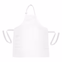 (5 pcs) Bib Aprons - White - W x H: 67x84cm
