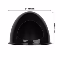 PLEXI poklopac za grijač za jaja - 465x465x350 mm - za EKSG36 - crna