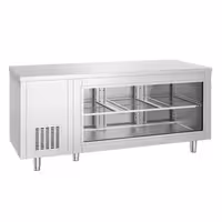 Rashladni pult - 1865x700 mm - 474 l - Ventilirano hlađenje - s ostakljenom frontom - straga 3 vrata