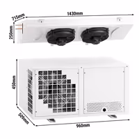 Commercial Remote Split System Freezer Pack - max. for 15 m³ - IP rating IP 51 - 373W