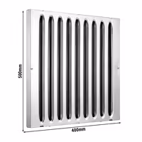 Protupožarni labirintni filtar za napu INOX - 499x499 mm - Tip B