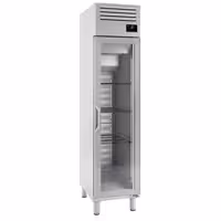 Armário frigorífico aço inoxidável PREMIUM PLUS - GN 1/1 - 325L - com 1 porta de vidro