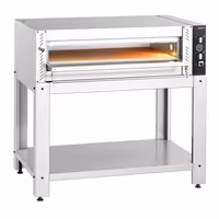 Electric Deck Pizza Oven - Single Deck - Refractory Stone Deck - 6 x Ø 30cm (12") - Mechanical Controls - up to 450°C - incl. Base frame