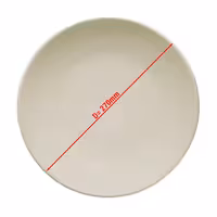 (6 pcs) TEOS | Plate - flat - Porcelain - Ø270mm - Cream