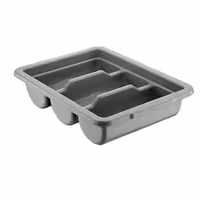 - 291x406mm - Height: 96mm - Polypropylene (PP) - with 3 compartments - Grey