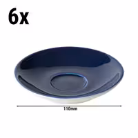 (6 adet) BART COLOUR CAFE - Espresso Fincan Tabağı - Ø110mm - Mavi