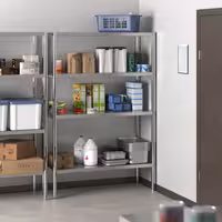 رفوف ستانلس ستيل PREMIUM - 1200x500mm - عمق: 500 mm - 4 رفوف (قابلة للتعديل) - الحمولة: 320 kg
