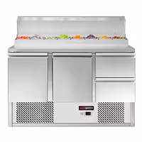 Pripremni rashladni pult ECO - 1368x700 mm - 2 vrata i 2 ladice - za 8x GN 1/6
