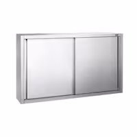 خزانة حائط ستانلس ستيل PREMIUM - 1400x400mm - مع باب انزلاقي - ارتفاع 1000 mm