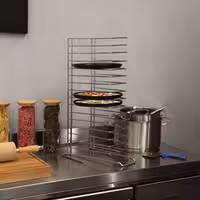 Stalak za plehove za pizzu - 318x650x351 mm | 15 plehova - nehrđajući čelik