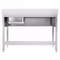 Sudoper PREMIUM - 1400x600 mm - s donjom policom - s 1 koritom - korito desno - inox
